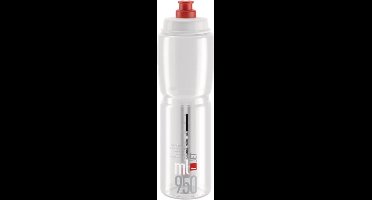 bidon Jet 950 ml polyethyleen transparant/rood