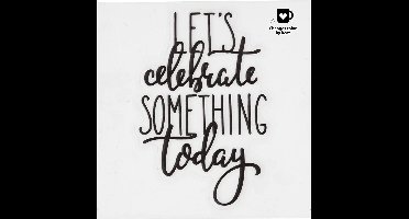 Creotime Decoratiesticker Let's Celebrate 8 X 8 Cm