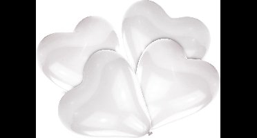 Amscan Ballonnen Hart 30 Cm Wit 5 Stuks