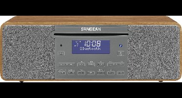 Sangean DDR-47 – DAB+ Radio met FM en Bluetooth – Hout/grijs