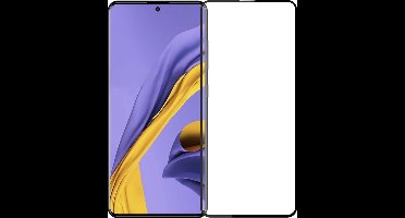 Shop4 - Samsung Galaxy A51 Glazen Screenprotector - Edge-To-Edge Gehard Glas Transparant