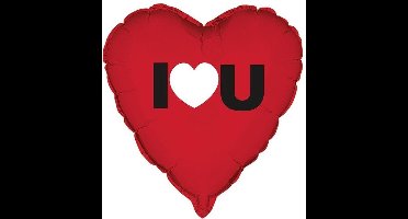 Folie ballon hart "I♥You" 45.7 cm