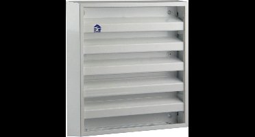 Renson opbouwmuurrooster Type'431' aluminium gelakt met muggengaas 165 x 165 x 30 mm wit ral 9010