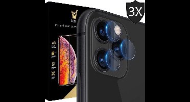 Camera Screenprotector geschikt voor iPhone 11 Pro Max - 3x Glas Screen Protector