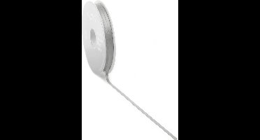 Satijn lint 3 mm grijs op rol van 50 meter