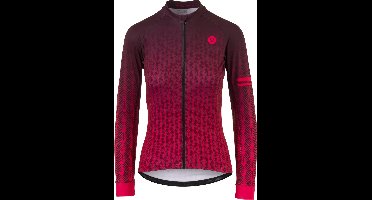AGU Art Deco Fietsshirt Lange Mouwen Trend Dames - Rood - S