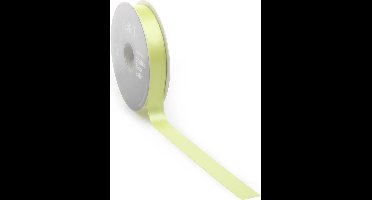 Satijn lint 10 mm geel op rol van 25 meter