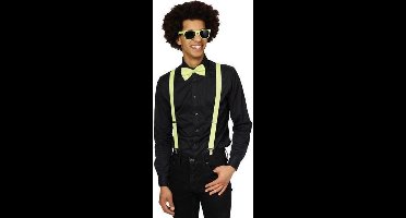 Fluo neon gele Accessoire set