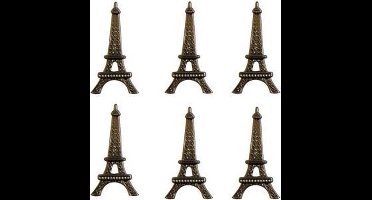 Vaessen Creative - Vintage brads Eiffel Paris x6 - splitpennen eiffeltoren - Parijs - 6x splitpen - old brass