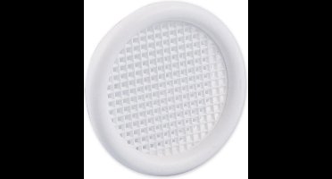 Nedco BV Ventilatierooster ø 45mm met kraag PS, kunststof wit