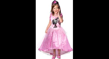 barbie princes lang model jurk in de maat S -3/4 jaar