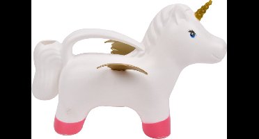 Esschert Design Gieter - wit - kunststof - eenhoorn - 1.7 liter - kindergietertje - 15 x 33 x 23 cm