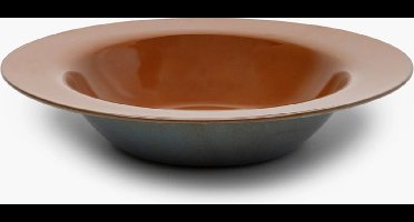 Serax Terres de Rêves Pastabord L Rust/darkblue Ø27,3 cm - set van 2