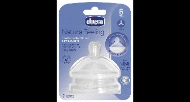 Chicco - 2 Pcs Feeding Pacifier Step Up 6m+ Food Flow