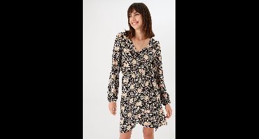 GARCIA Dames All over print Jurk Zwart Long mouw