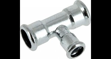 Bonfix Pressfitting staalverzinkt CV T-koppeling - verlopend 28 x 22 x 28 - 3 x press - (m-profiel)