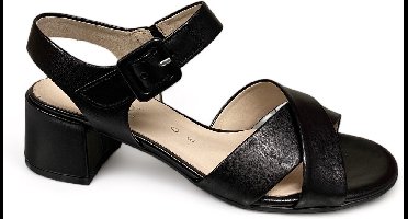 Gabor 42.913.27 Lammnappa Schwarz-pupms gabor-sandaal met hak gabor-open pumps gabor MT 41