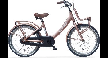 Alpina Clubb Meisjesfiets - 20 inch - Rose Gold Matt - Transportfiets Meisjes - Roze