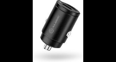 Alogic Rapid Power 30W Car Charger 2 X USB-C Ports oplaadcontactdoos/sigarettenaansteker - Zwart