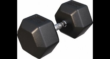 Gorilla Sports Dumbbell - 1 x 37,5 kg - Gietijzer - Hexagon - Halter