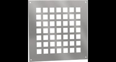 Nedco BV Ventilatieplaat 250x250mm aluminium