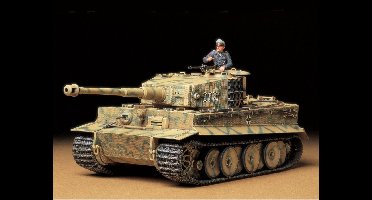 Tamiya Modelbouwpakket Militaire voertuigen - 35194 German SdKfz.181 Tiger I Mid.Prod. with 1 Figure Plastic - 1:35 - Modelbouw