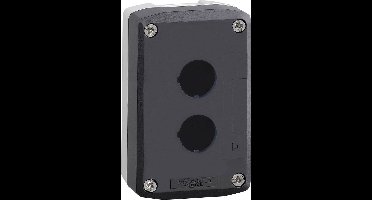 Schneider Electric XALD02 XALD02 2 inbouwplaatsen Zonder markering Donkergrijs, Lichtgrijs 1 stuk(s)