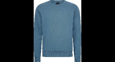 Mario Russo Sweater - Trui Heren - Sweater Heren - Stone Blauw - XXL