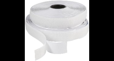 Creativ Company klittenband wit 20 mm 5 m zelfklevend haak en lus.