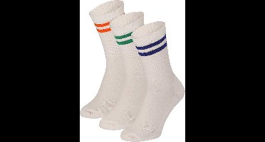 Apollo (Sports) - Sportsokken Unisex - Multi Stripes - Maat 36/41 - 3-Pack