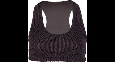 BECO crinkle bikini topje - zwart - maat 38