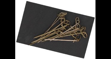 Tapas serveerplank 18 cm met prikkers 9,5 cm