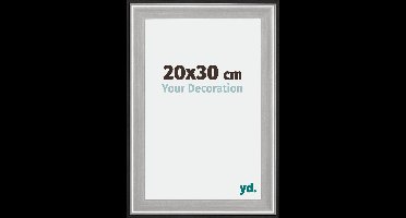 Your Decoration - Fotolijst 20x30 cm - Hout - Zwart Zilver Gepolijst - Birmingham