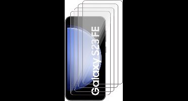 Screenprotector geschikt voor Samsung Galaxy S23 FE - 4x Glas Screen Protector