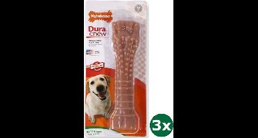 Nylabone dura chew voor harde bijters baconsmaak 3x Vanaf 23 kg