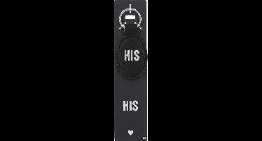 Depesche - Sleutelhanger "Do not forget me!" - motief 109 met de tekst "His"