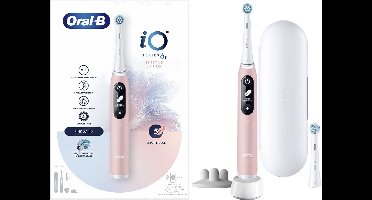 Oral-B iO 6S Volwassene Vibrerende tandenborstel Roze, Wit