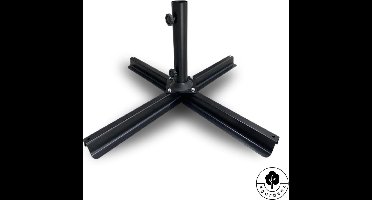 4gardenz® Parasol Kruisvoet voor grote parasols voor Verzwaringstegels - Zwart