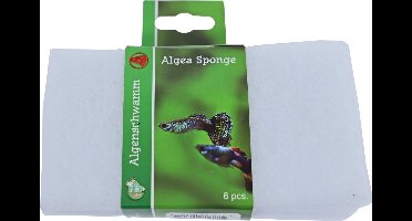Boon aquarium algenspons 6 stuks 15x8 cm wit wit