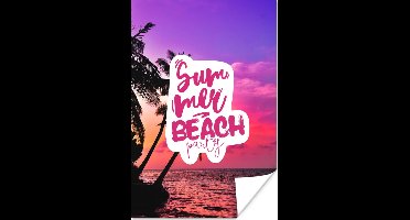 Poster Zomer - Quotes - Roze - 20x30 cm