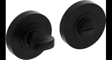 INTERSTEEL WC-sluiting 8mm rond schroefrozet zwart