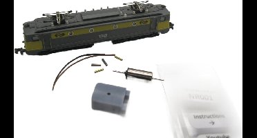Roco micromotor NR001 N ombouwset - Voor BR43, BR44, E91