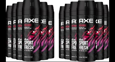 Axe Deodorant Bodyspray Sport Recharge 150 ml - Voordeelverpakking 12 stuks
