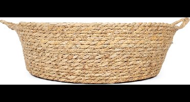 Duvoplus - Kat - Laguna Zeegras Kattenmand & Kussen L - 44x44x14cm Beige/wit - 162288
