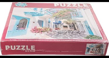 Grafix - Puzzel - Volwassenen - Zuid Europese straat - Kinderen - 1000 stukken - Puzzel 1000 stukjes volwassenen - Legpuzzel