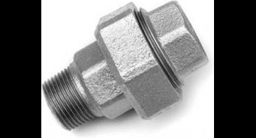 Rechte koppeling Nr.341 Gegalvaniseerd 2-1/2