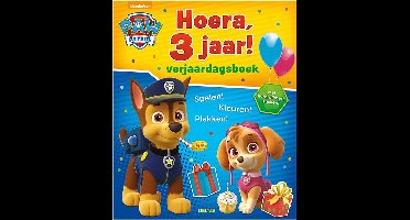 PAW Patrol - Kleurboek - Hoera, 3 jaar - Verjaardagsboek