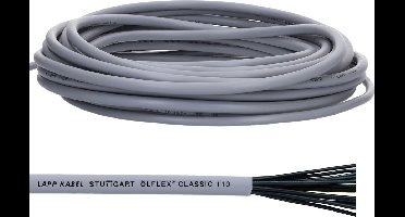 10 meter Lapp 1119303 Ölflex Classic 110 PVC stuurstroomkabel 3x1,5 mm² met groen-gele aardgeleider 3G1,5 mm² I stuurstroomkabel 3-draads I kabel 3-draads