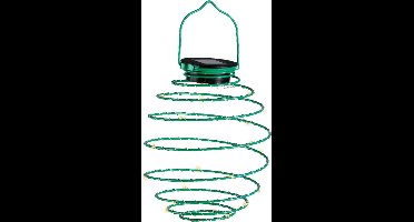 Lumineo Hanglamp - solar verlichting - groen - D16 cm - metaal - tuinverlichting