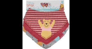 Disney Winnie de Pooh Slabbertje 3-pack, Roze, maat 86/92